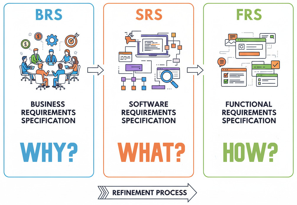 Software Requirements Guide: BRS vs. SRS vs. FRS - testRigor AI-Based ...
